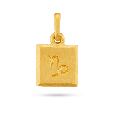 Capricorn Zodiac Pendant - Gold 14k