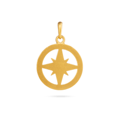 Compass Pendant - Gold 24k