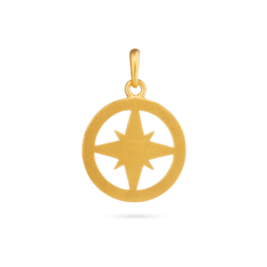 Compass Pendant - Gold 24k