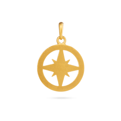 Compass Pendant - Gold 24k