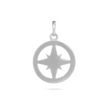 Compass Pendant - Platinum
