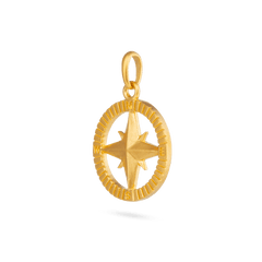 Compass Pendant - Gold 24k
