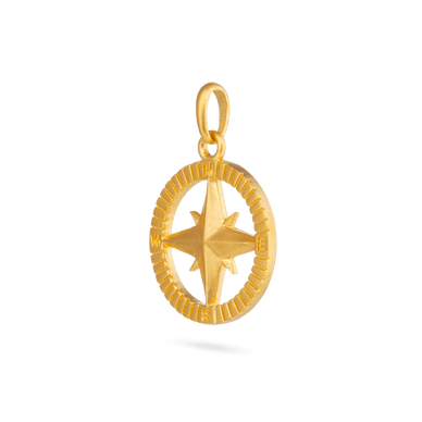 Compass Pendant - Gold 24k
