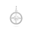 Compass Pendant - Platinum