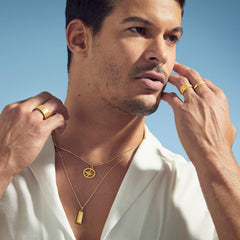 Compass Pendant - Gold 24k