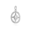 Compass Pendant - Platinum