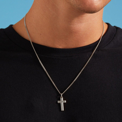 Cross Pendant - Platinum