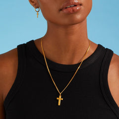 Cross Pendant - Gold 24k
