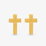 Cross stud earrings