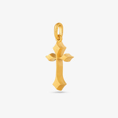 Modern Cross Pendant - Gold 18k
