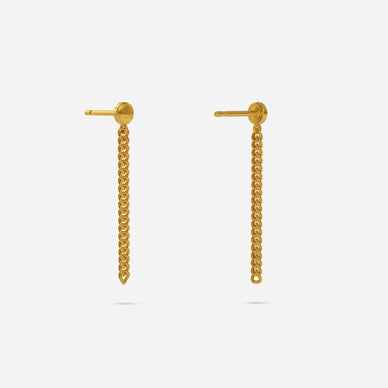 Curb Chain Drop Earring