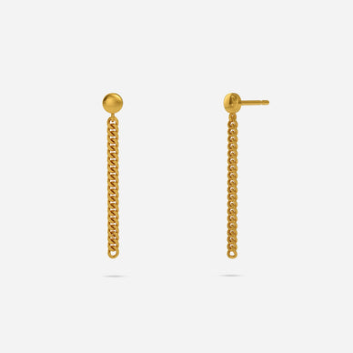 Curb Chain Drop Earring
