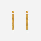Curb chain drop earring