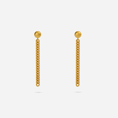 Curb Chain Drop Earring