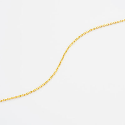 Diamond Cut Cable Chain Bracelet - Gold 24k