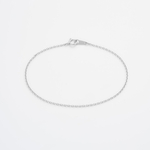 Diamond cut cable chain bracelet