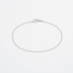 Diamond Cut Cable Chain Bracelet - Platinum