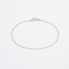 Diamond cut cable chain bracelet
