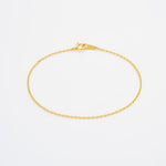 Diamond cut cable chain bracelet