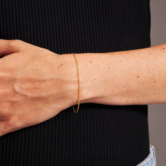 Diamond Cut Cable Chain Bracelet - Gold 24k