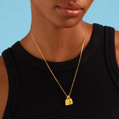 Diamond Cut Cable Chain Necklace - Gold 24k