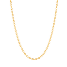 Diamond cut cable chain necklace