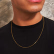 Diamond Cut Cable Chain Necklace - Gold 24k