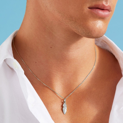 Diamond Cut Cable Chain Necklace - Platinum