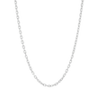 Diamond Cut Cable Chain Necklace - Platinum