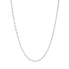 Diamond cut cable chain necklace