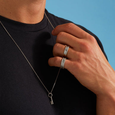 Diamond Cut Cable Chain Necklace - Platinum