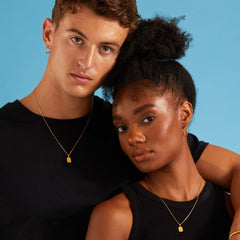 Diamond Cut Cable Chain Necklace - Gold 24k