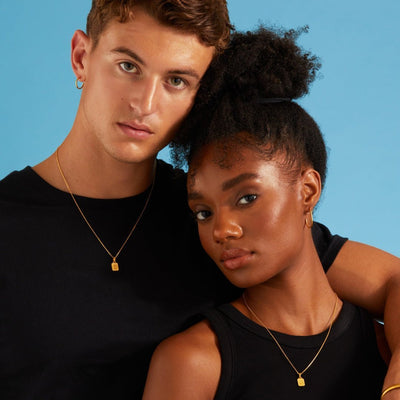 Diamond Cut Cable Chain Necklace - Gold 24k