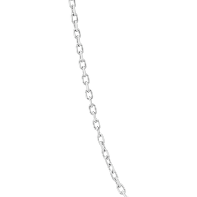 Diamond Cut Cable Chain Necklace - Platinum