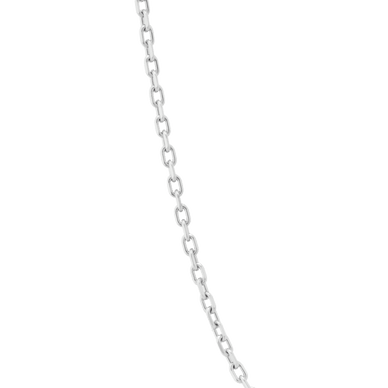 Diamond Cut Cable Chain Necklace - Platinum