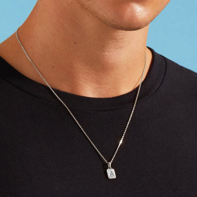 Diamond Cut Cable Chain Necklace - Platinum