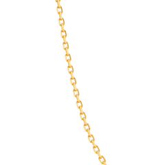 Diamond Cut Cable Chain Necklace - Gold 24k