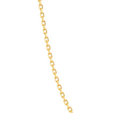 Diamond Cut Cable Chain Necklace - Gold 24k
