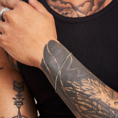 Diamond Cut Curb Chain Bracelet - Platinum