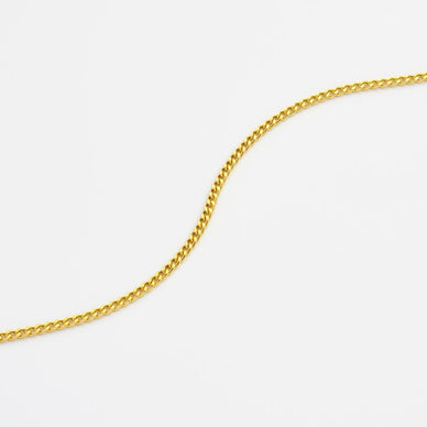 Diamond Cut Curb Chain Bracelet - Gold 24k