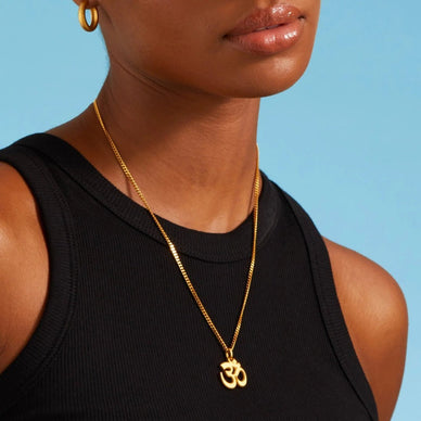 Diamond Cut Curb Chain Necklace - Gold 24k