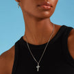 Diamond Cut Curb Chain Necklace - Platinum