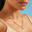 Diamond Cut Curb Chain Necklace - Gold 24k