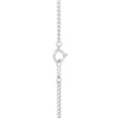 Diamond Cut Curb Chain Necklace - Platinum