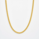 Diamond cut curb chain necklace