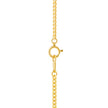 Diamond Cut Curb Chain Necklace - Gold 24k