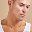 Diamond Cut Double Curb Chain Necklace - Gold 24k