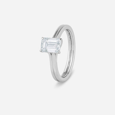 Emerald Cut Diamond Ring
