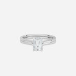Emerald cut diamond ring - colour d/vvs