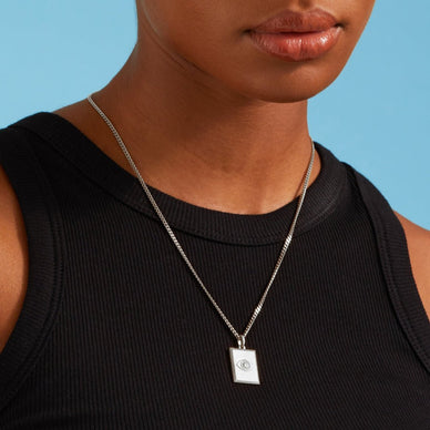 Evil Eye Pendant - Silver